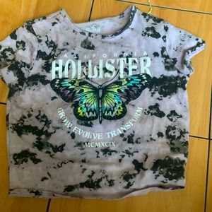 hollister crop short sleeved tee